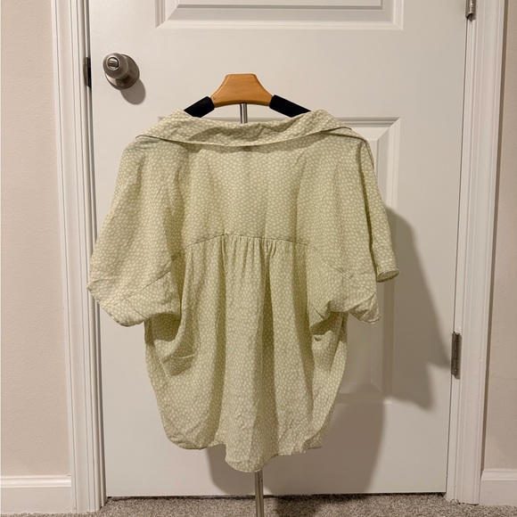 Nine West Green Tie-Front Blouse – Size Medium - Picture 2 of 4